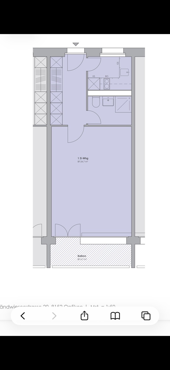1 ½ rooms apartment, photo 6 of 7