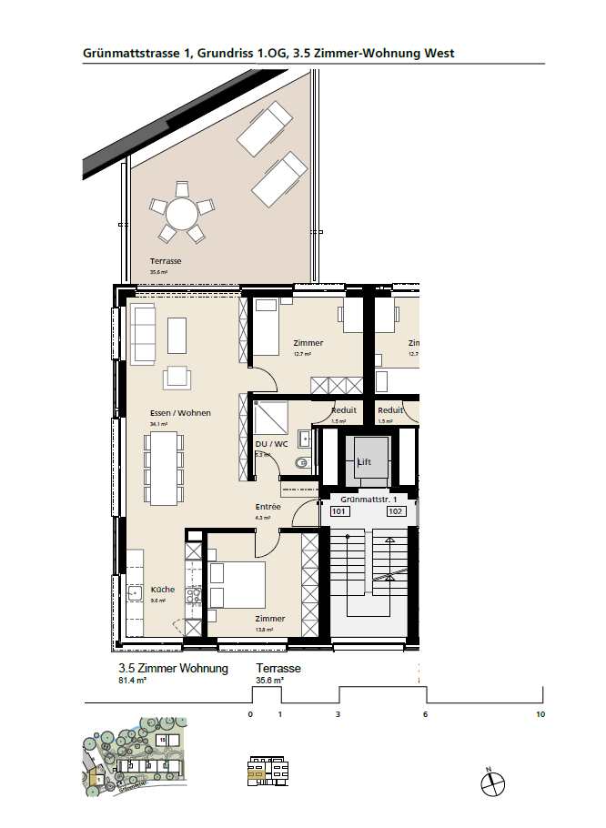 3 ½ rooms apartment, photo 3 of 5
