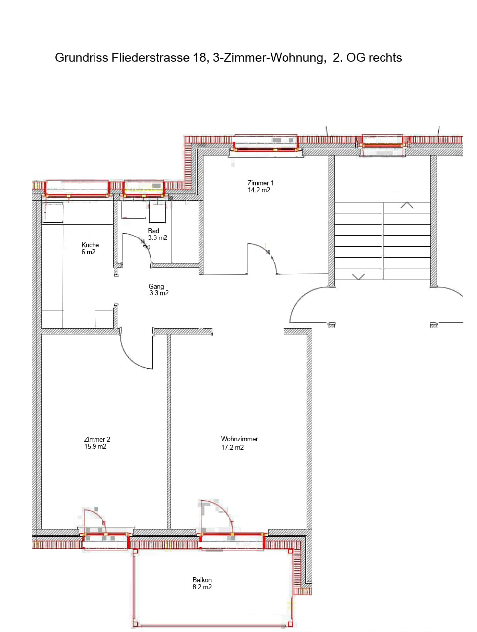 3 rooms apartment