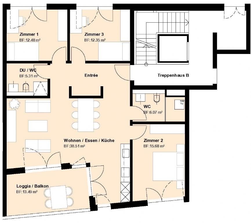 4 ½ rooms apartment