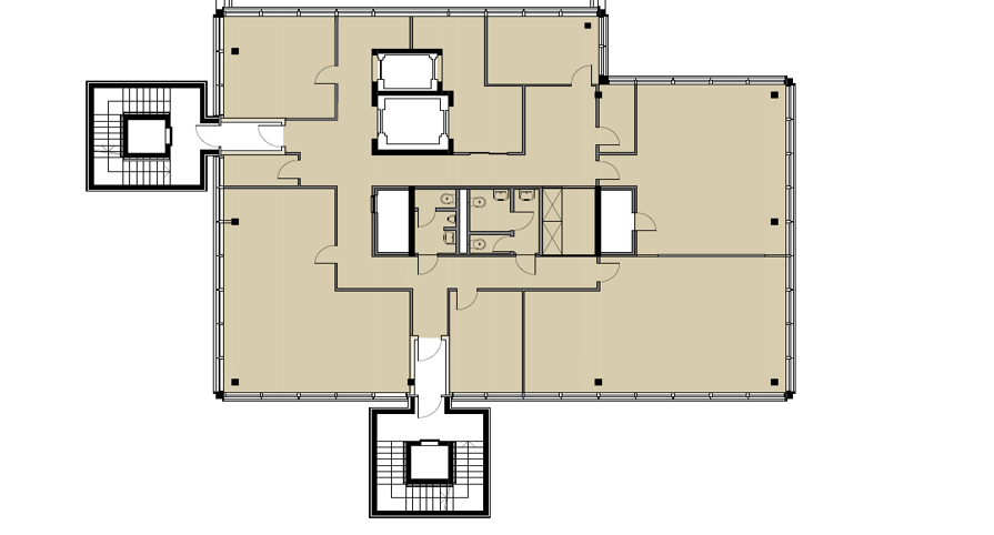 410m² office