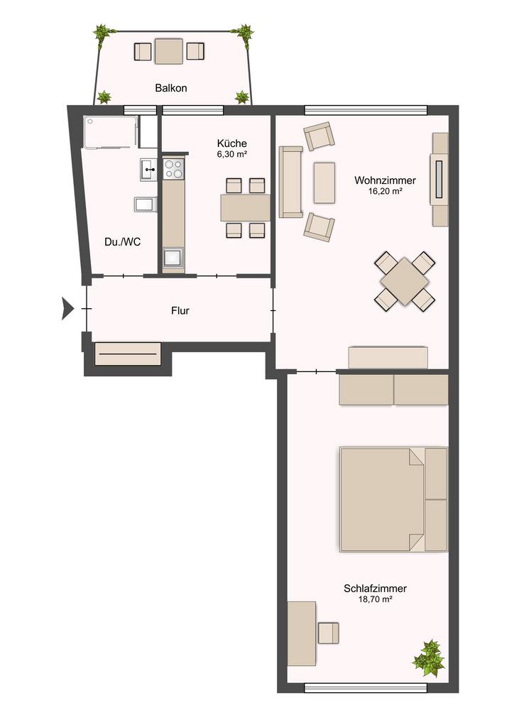 2 rooms apartment, photo 8 of 8