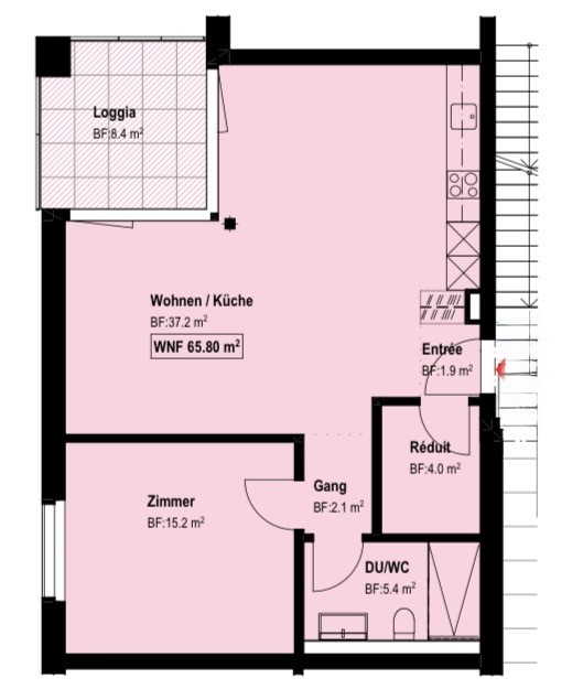 Appartamento di 3 ½ locali