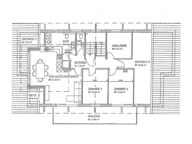 4 rooms apartment