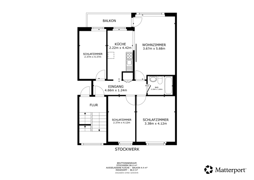 4 rooms apartment, Foto 7 von 7