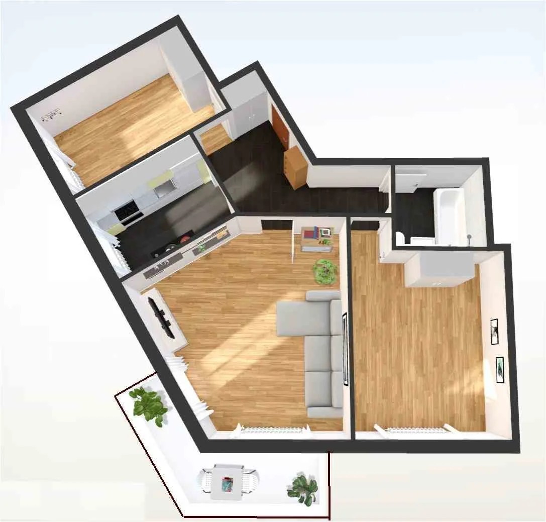 Appartement de 3 ½ pièces