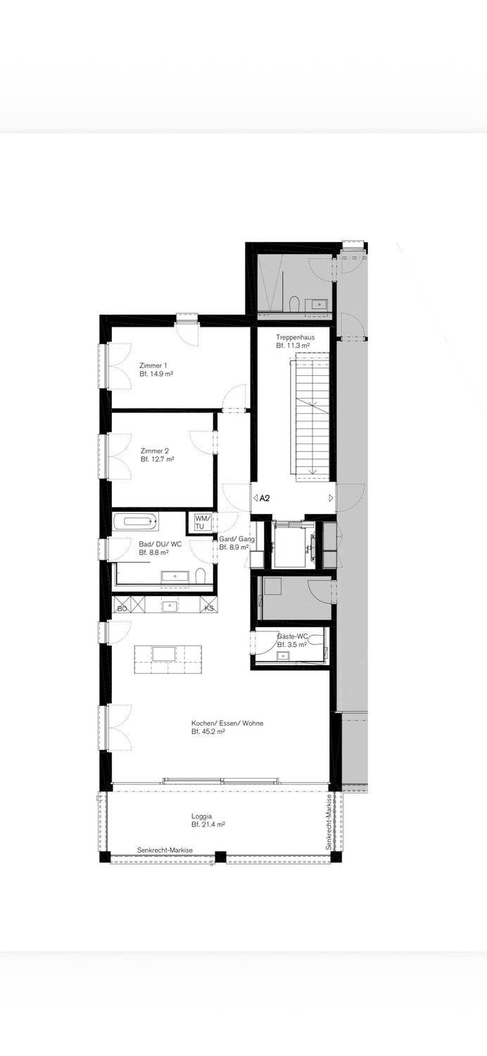 Appartement de 3 ½ pièces