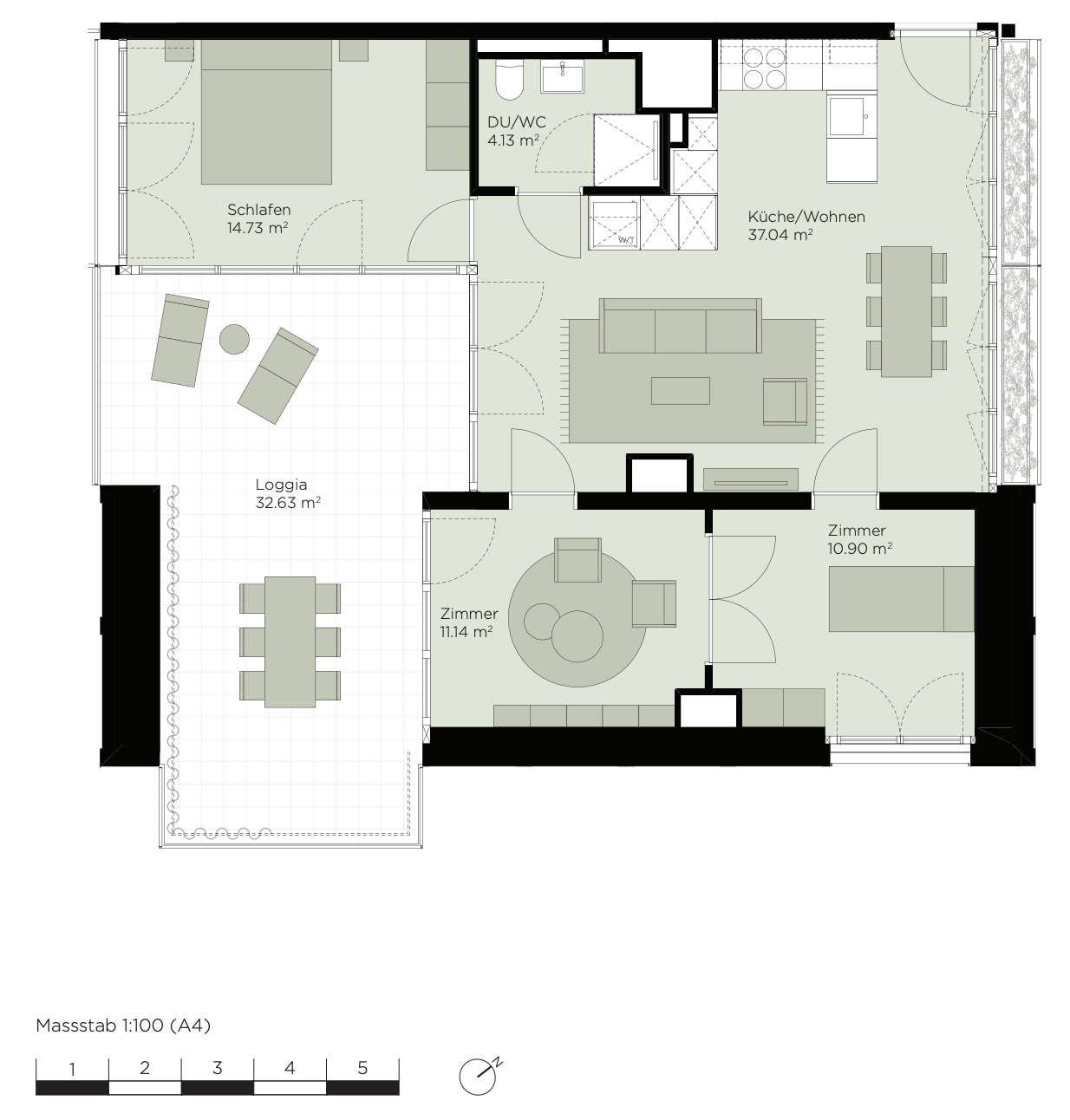 4 ½ rooms apartment, photo 3 of 4