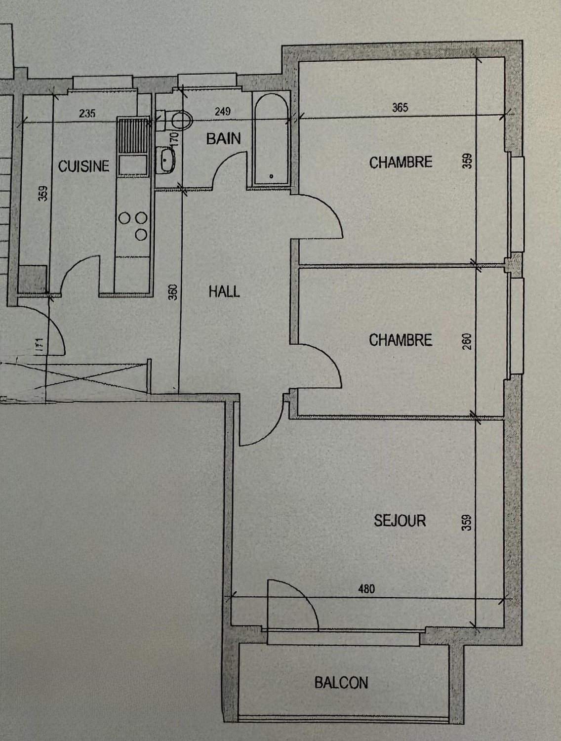 3 ½ rooms apartment