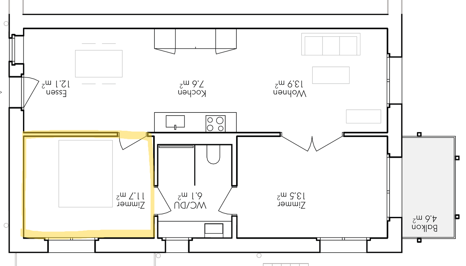 Room in a shared flat