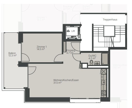 2 ½ rooms apartment, photo 7 of 7