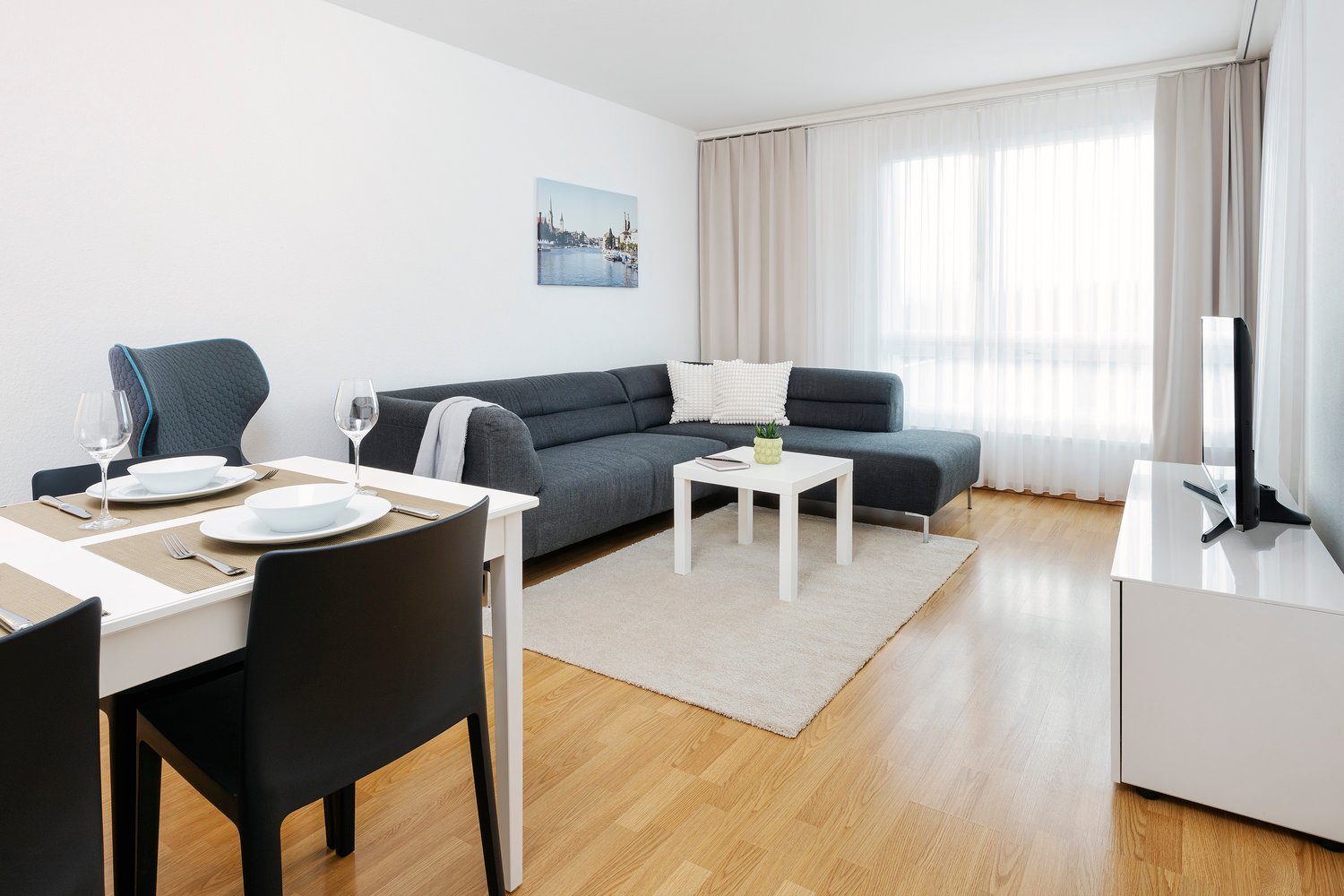 3-Zimmer-Wohnung möbliert