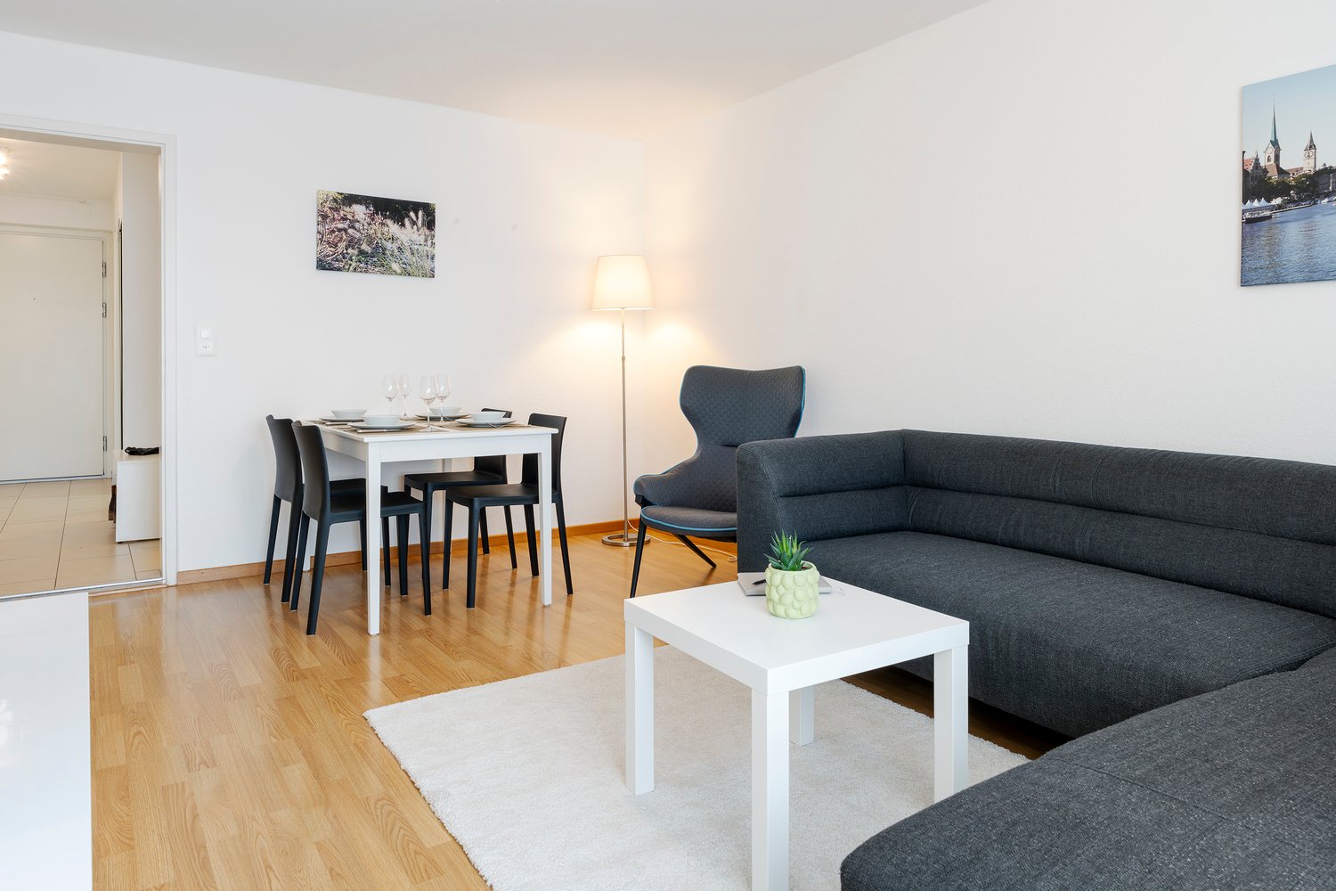 3-Zimmer-Wohnung möbliert
