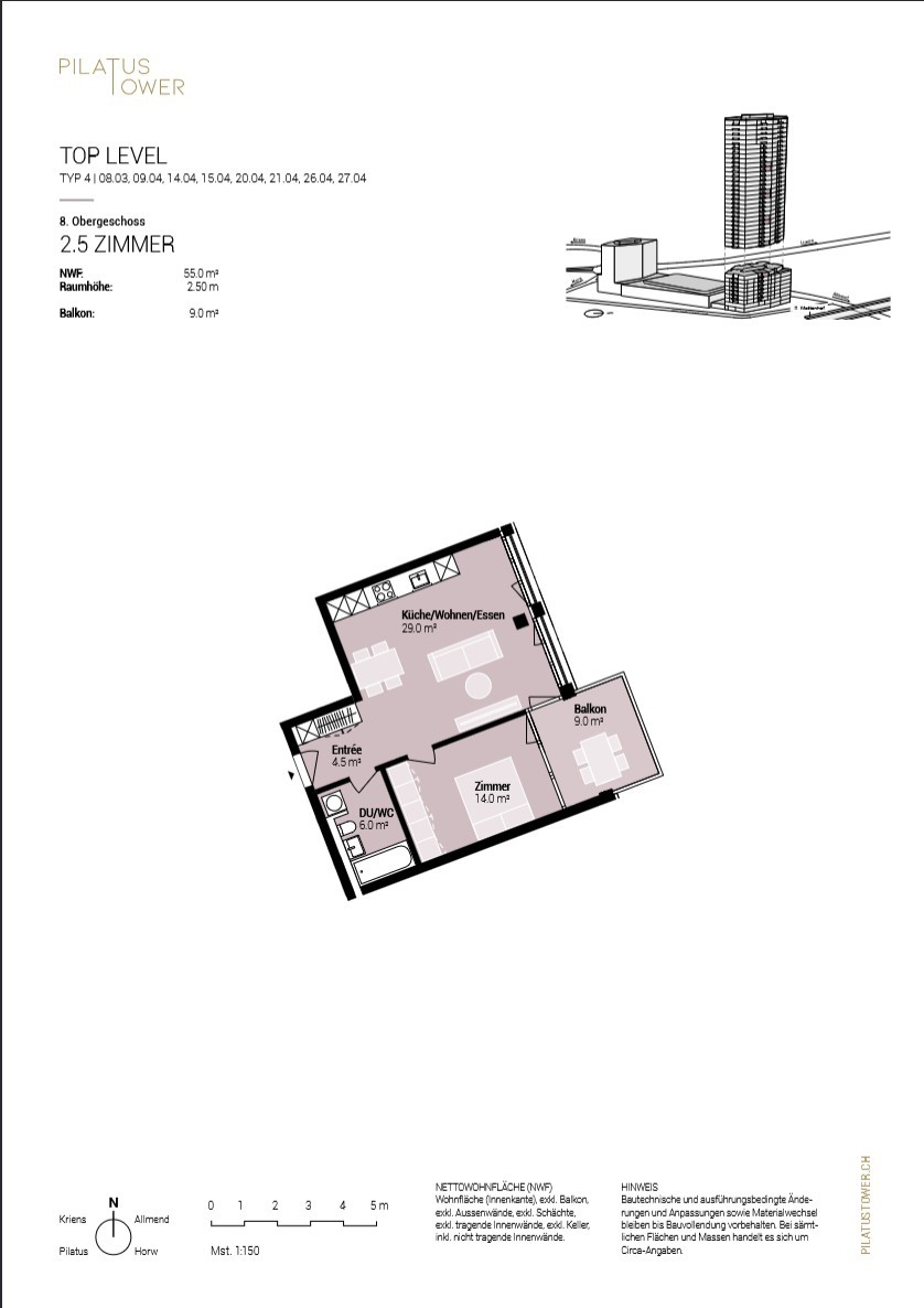 2 ½ rooms apartment