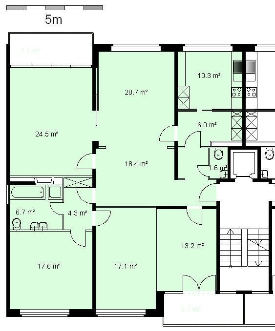 5 rooms apartment, photo 9 sur 9