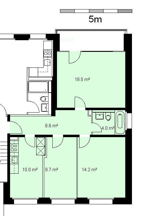 3 rooms apartment, photo 10 of 10