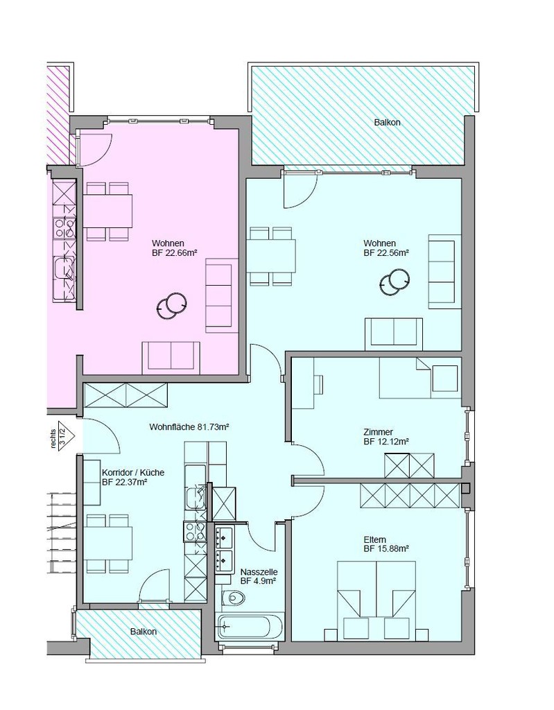 3 ½ rooms apartment, photo 7 of 7