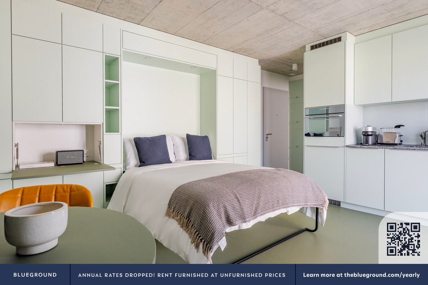 1 ½ pièces appartement meublé
