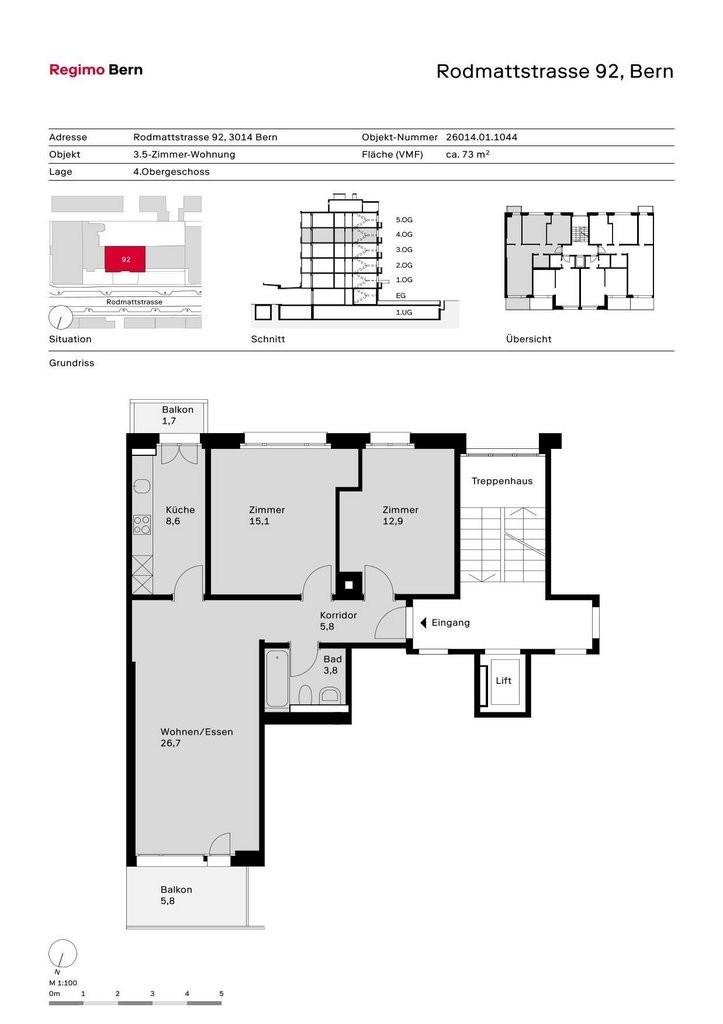 3 ½ rooms apartment, photo 9 of 9