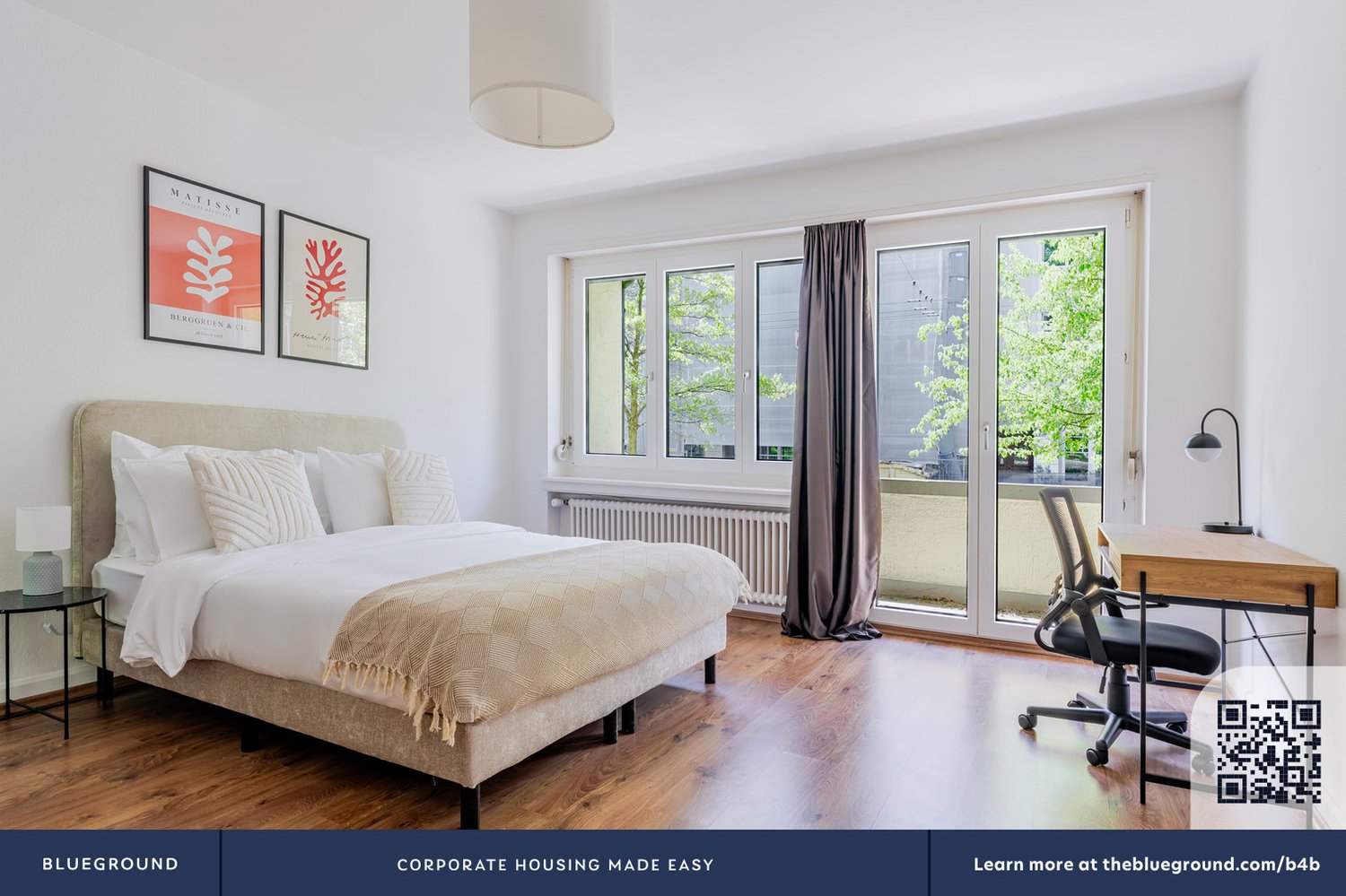 3 rooms furnished flat
