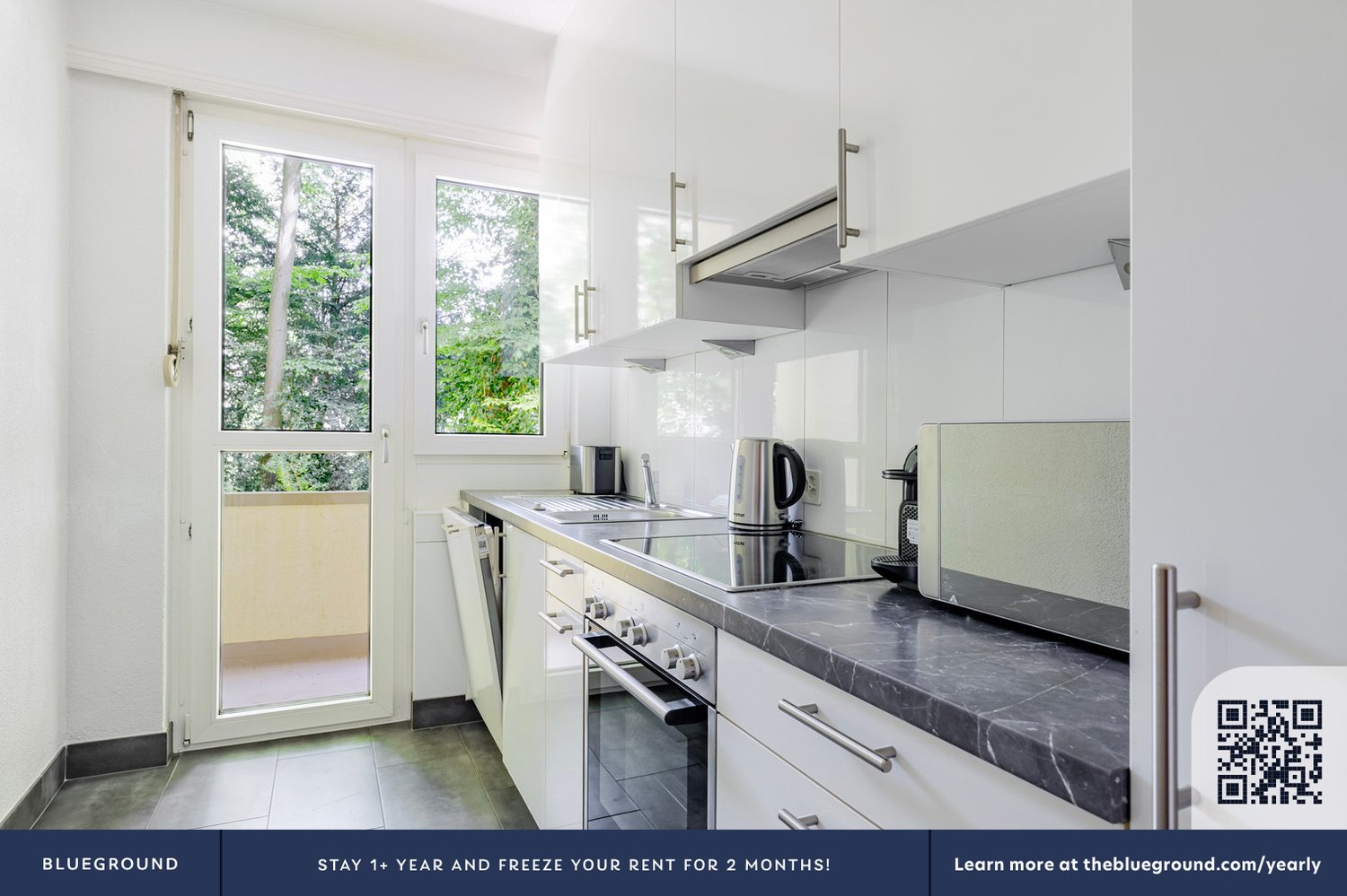3 rooms furnished flat