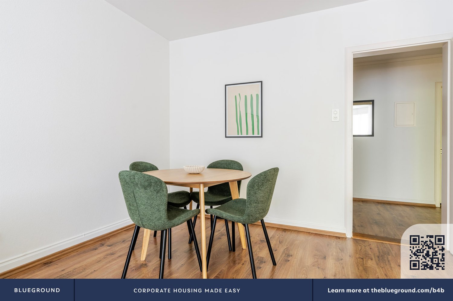 3 rooms furnished flat