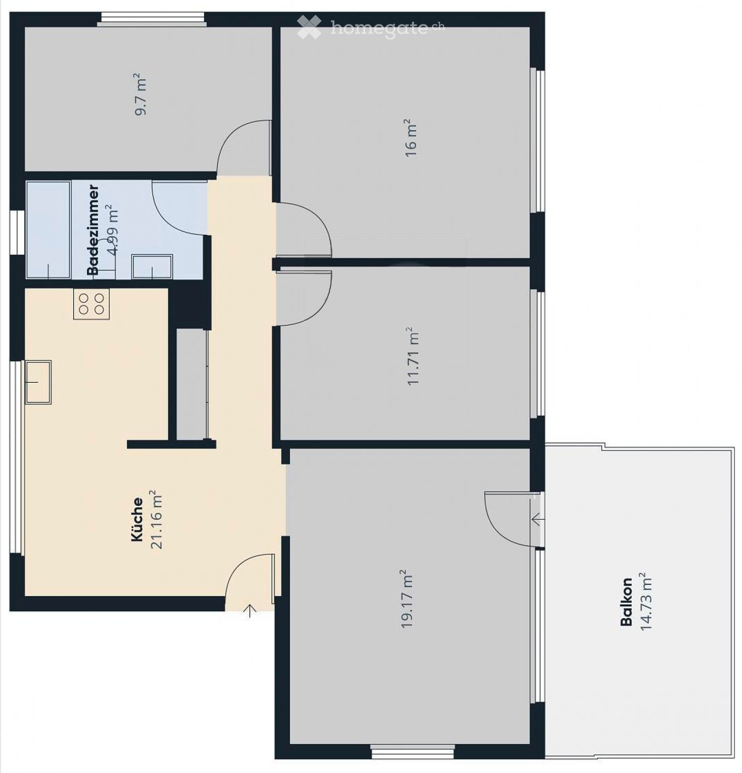 4 ½ rooms apartment